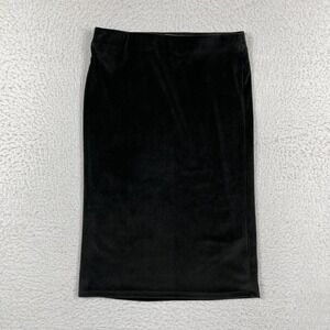 Modcloth Skirt Womens Small Black Ribbed Soft‎ Corduroy Stretchy Party Grunge